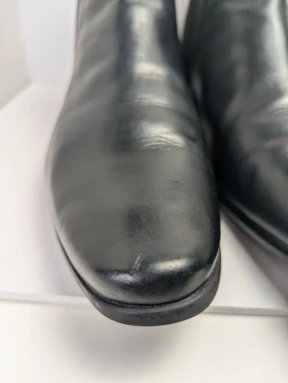Aldo Boundain Black leather Chelsea slim ankle boot mens 9